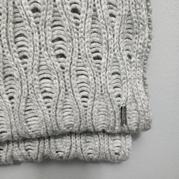 Calvin Klein women's infinity scarf gray wool blend - Picture 3 of 5